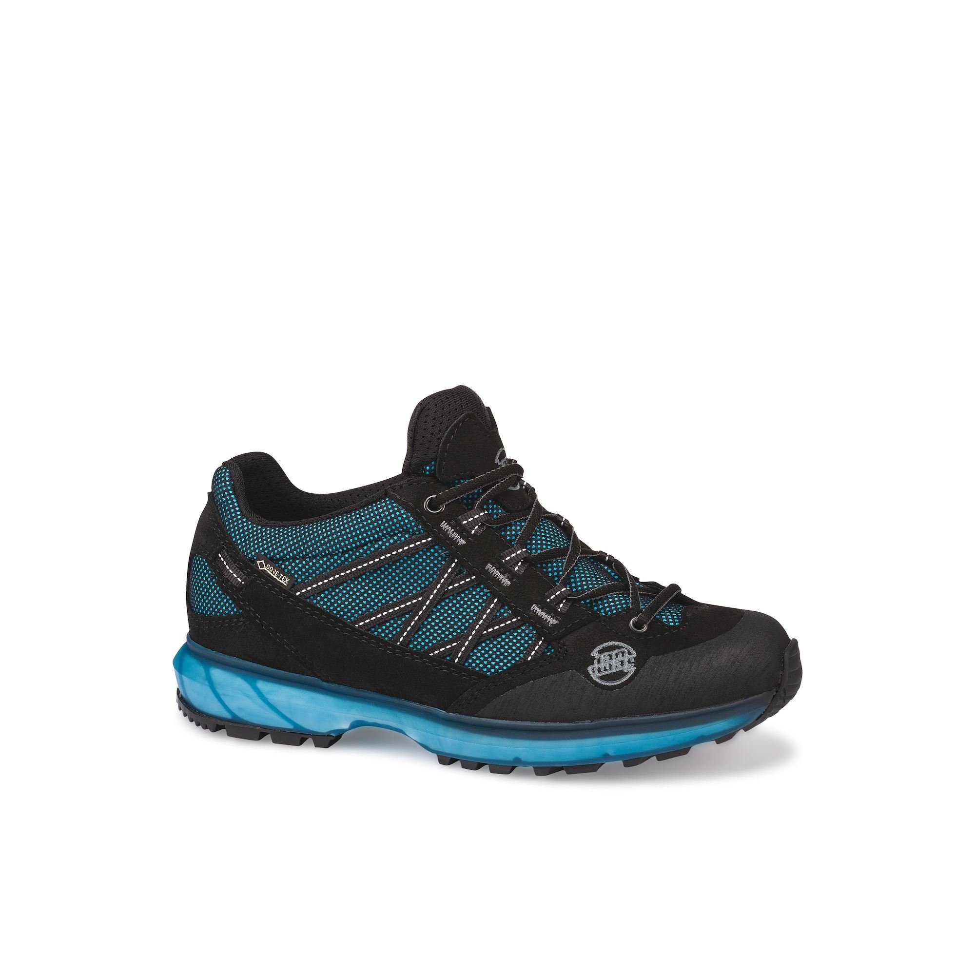 Hanwag Women's Belorado II Tubetec GTX Hiking Shoes Black/Azure FYMWS9487